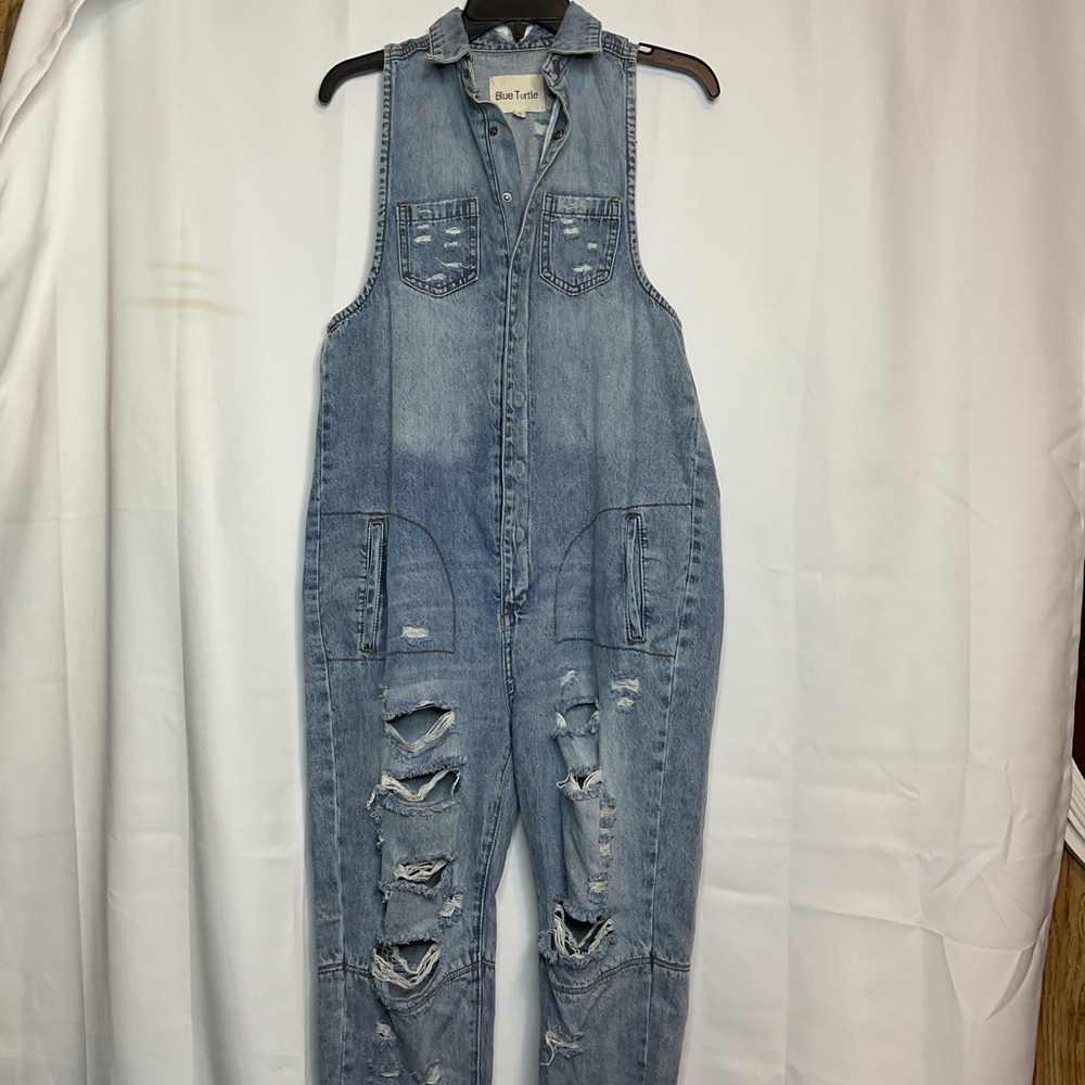 Blue Turtle Jumpsuit small - Picture 4 of 16